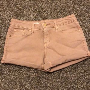 Mossimo Rose Gold Mid-Rise Shorts